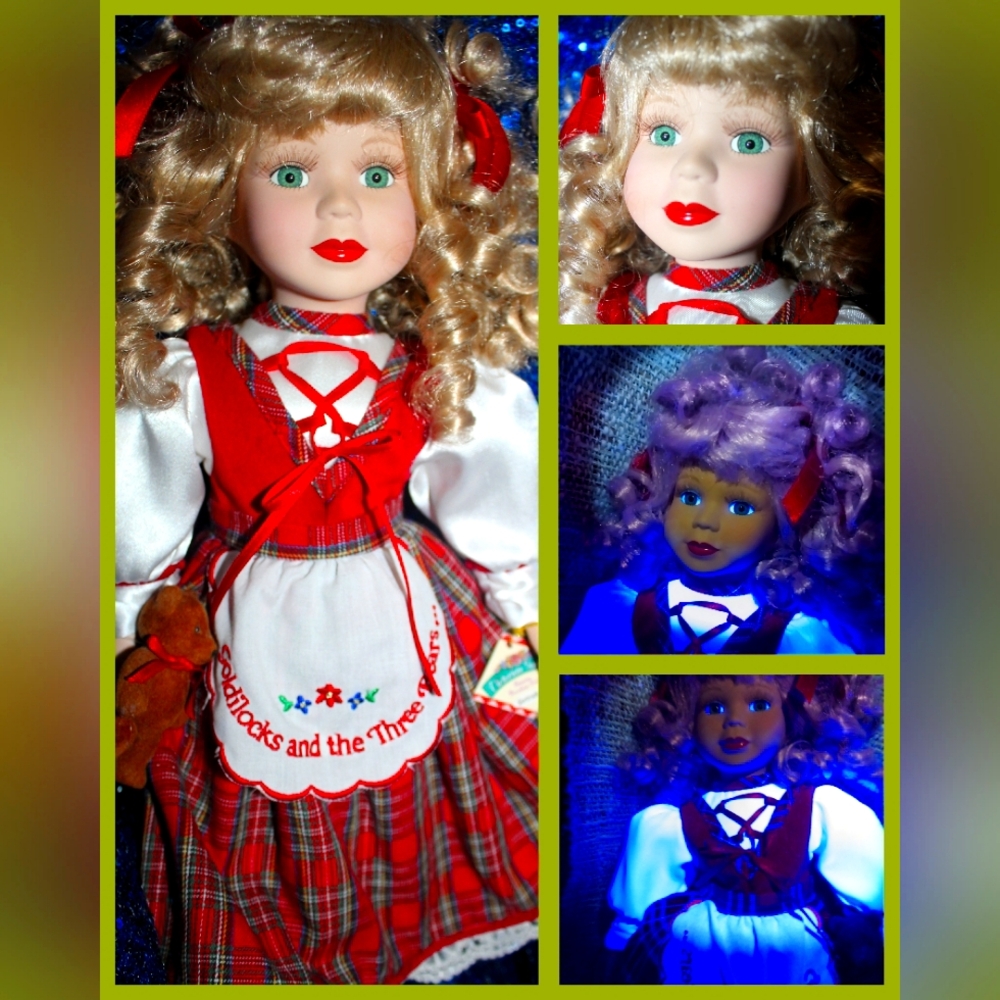 Vintage Goldilocks Porcelain Doll